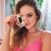 Scrunchie Tule Flores