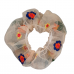 Scrunchie Tule Flores
