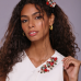 Kit Presilha + Broche Joias Vermelha